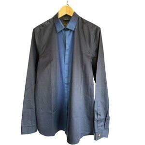 Paul Smith British Collection Men's Dress Shirt 15.5 39 Navy Mde in Italy